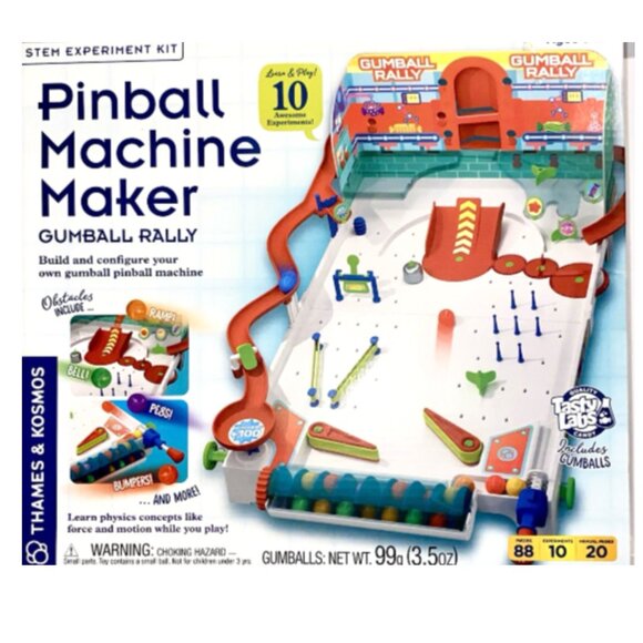 Pinball Machine Maker STEM Experiment Kit Gumball Rally Thames & Kosmos - Picture 1 of 2